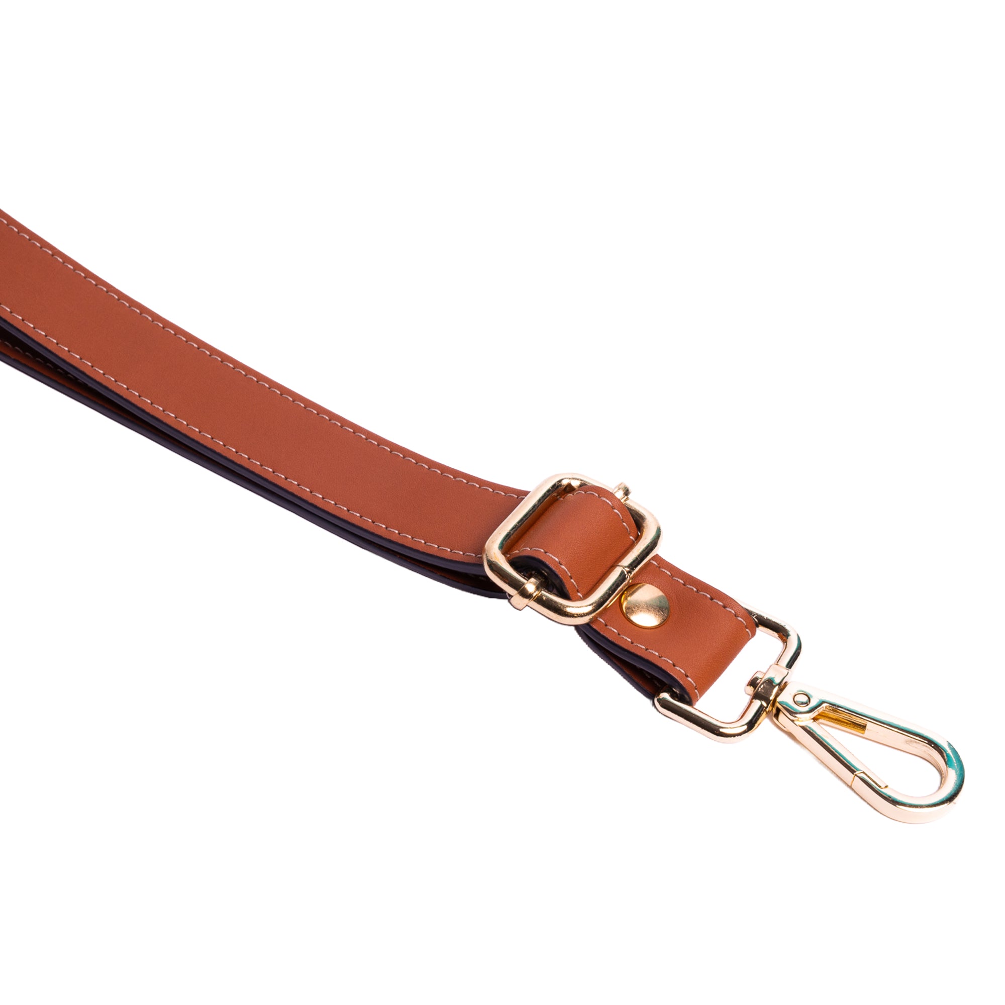 Tracolla in pelle oro