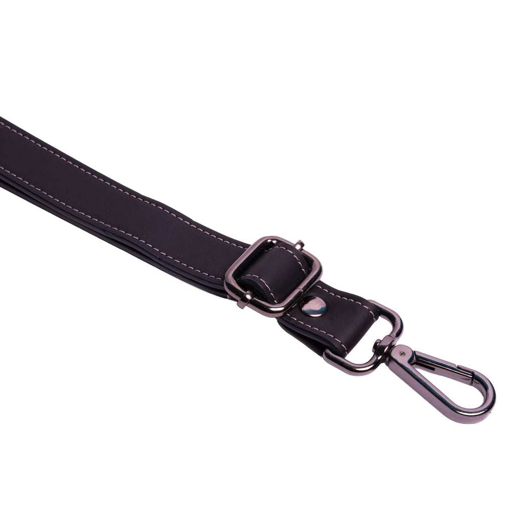 Tracolla in pelle Nero